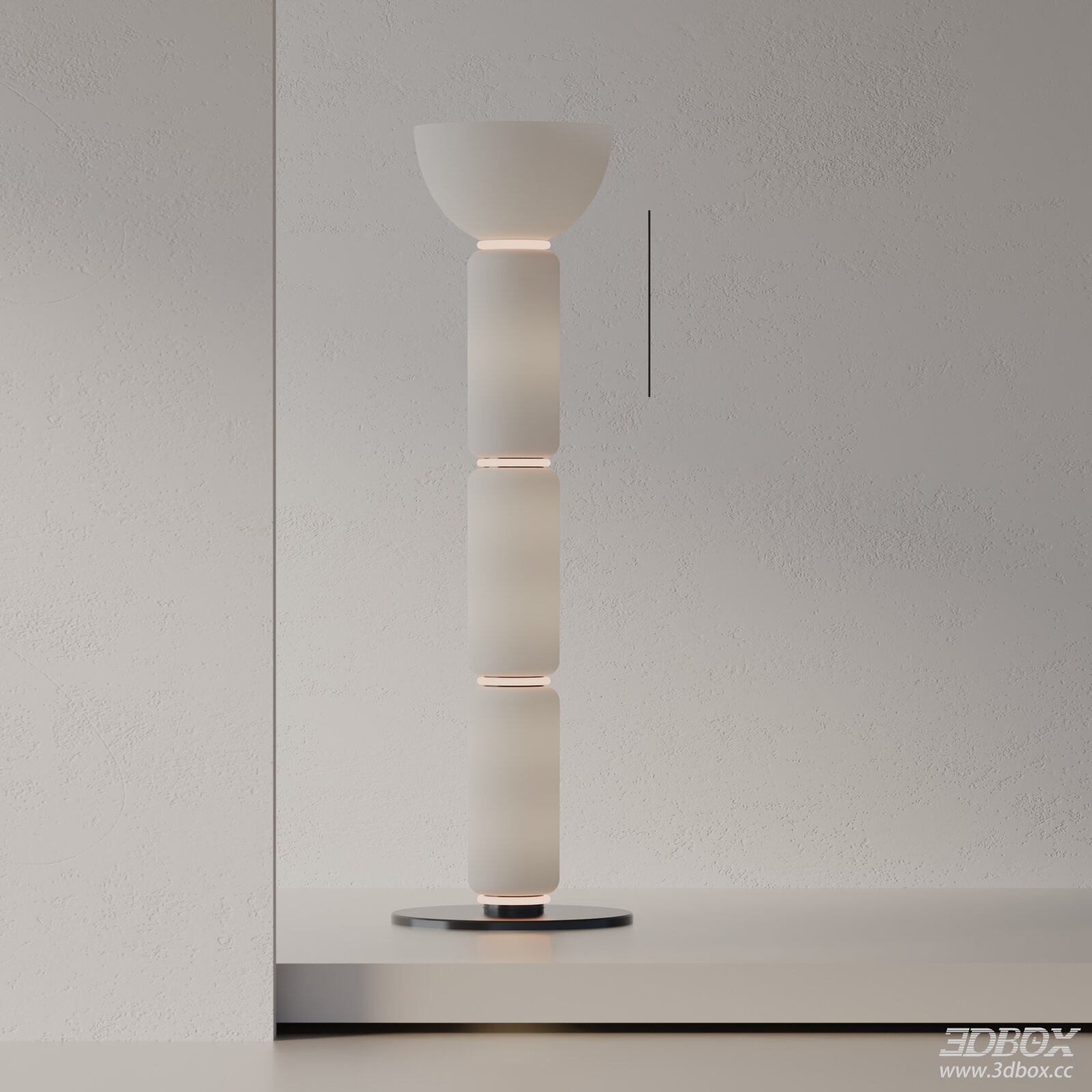 Modern Minimalist Frosted Glass Floor Lamp