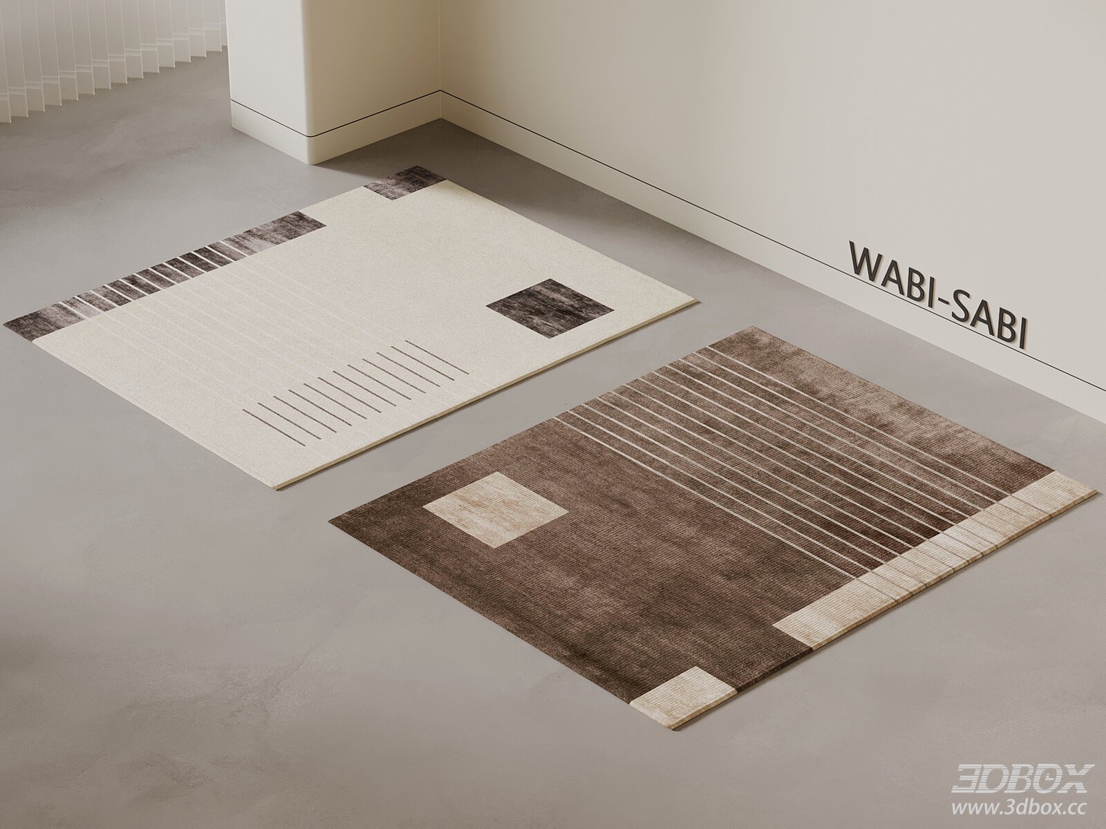 Wabi Sabi Geometric Italian Style Carpet Set
