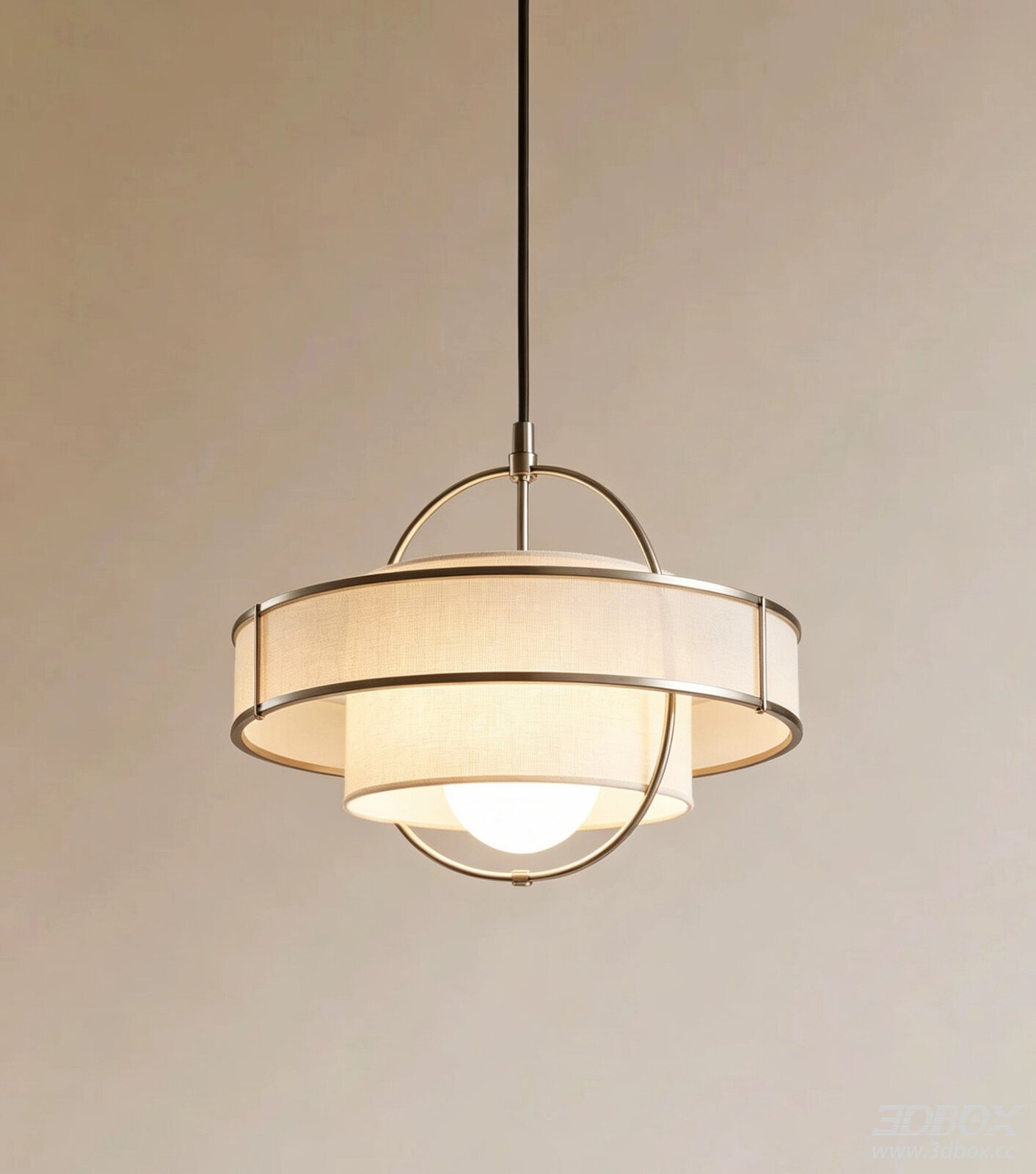 Modern Fabric Shade Ceiling Pendant Lamp