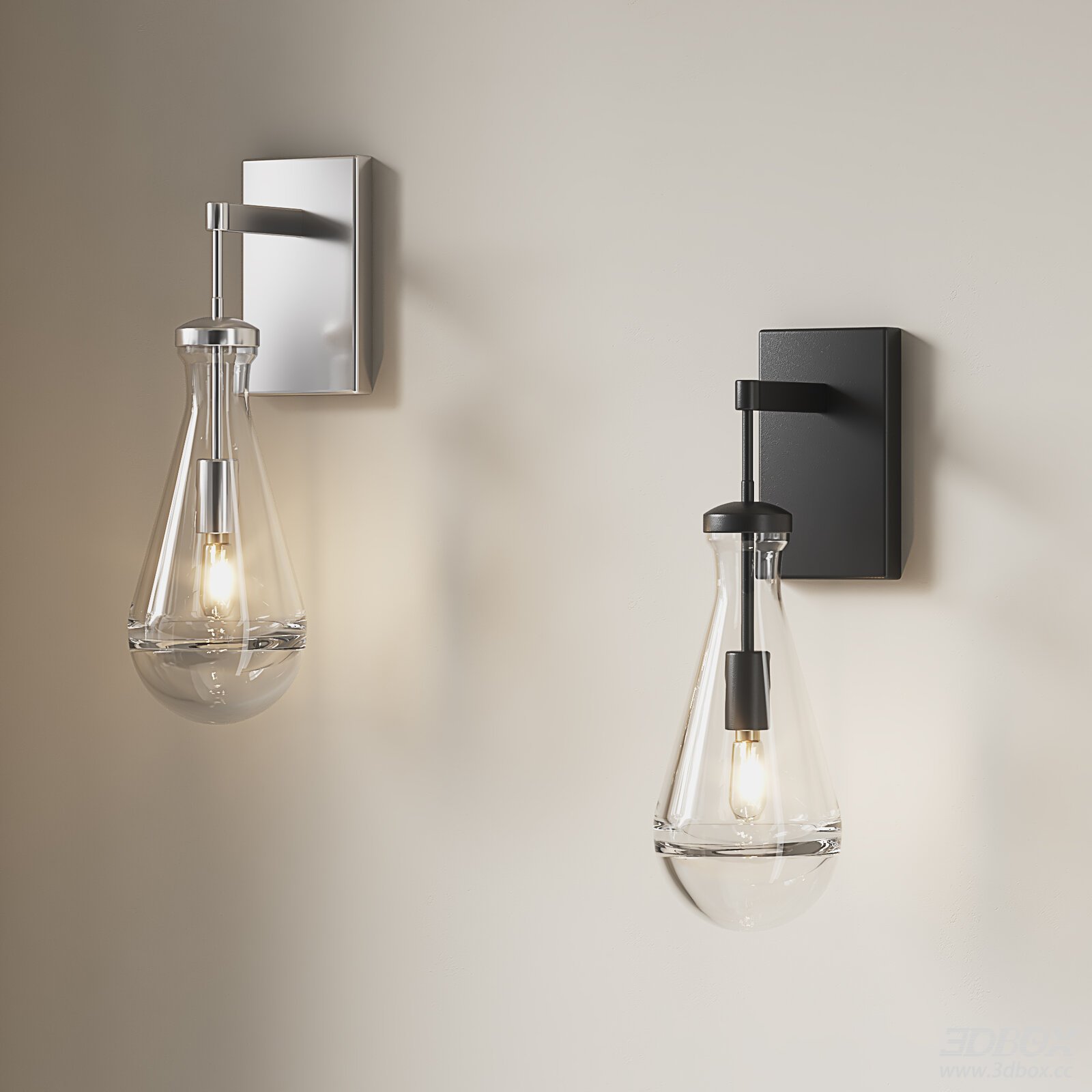 Modern Minimalist Glass Wall Lamp