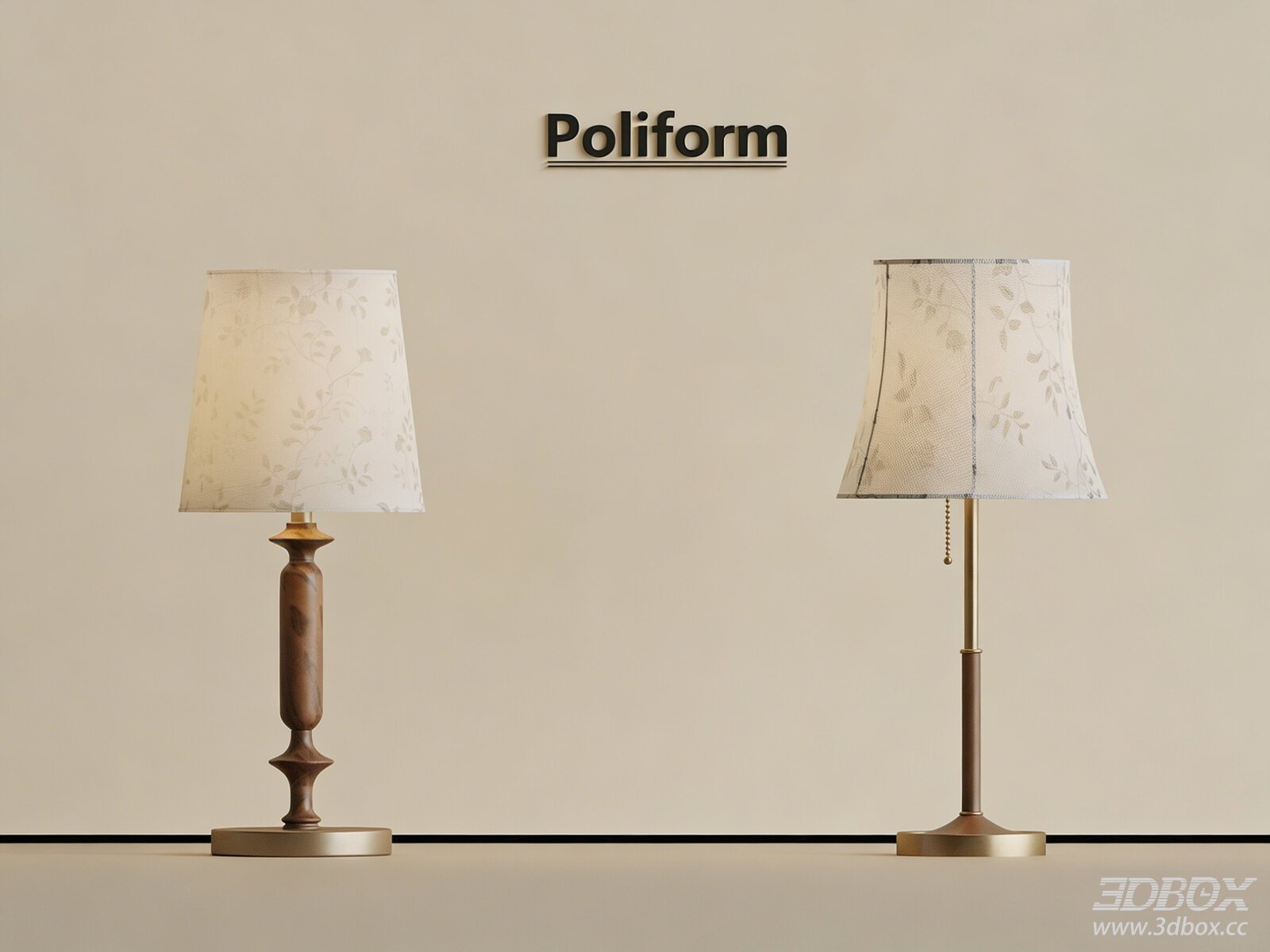 Vintage French Style Table Lamps Set