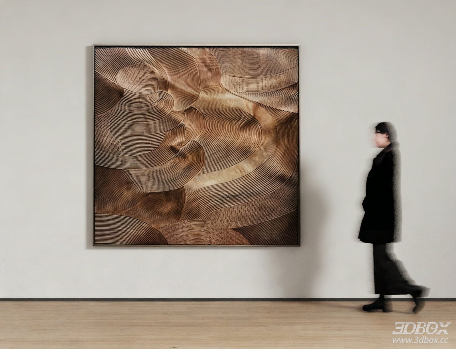 Modern Textured Abstract Framed Wall Art